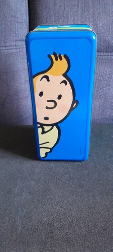 Boite tintin biscuit delacre - boite,