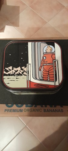 Boite tintin biscuit delacre - boite,