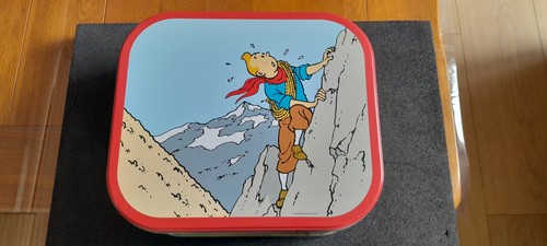 Boite tintin biscuit delacre - boite,