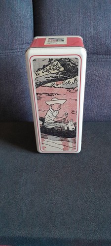 Boite tintin biscuit delacre - boite,
