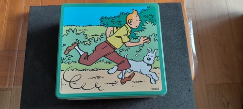 Boite tintin biscuit delacre - tintin,