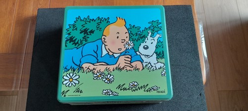 Boite tintin biscuit delacre - biscuit,