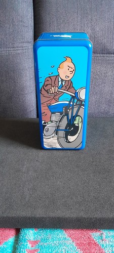 Boite tintin biscuit delacre - boite,